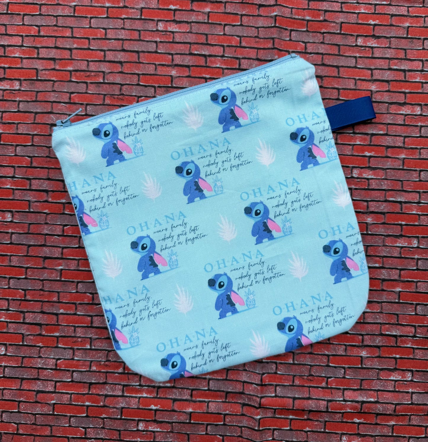 Grand sac à sandwich Stitch bleu