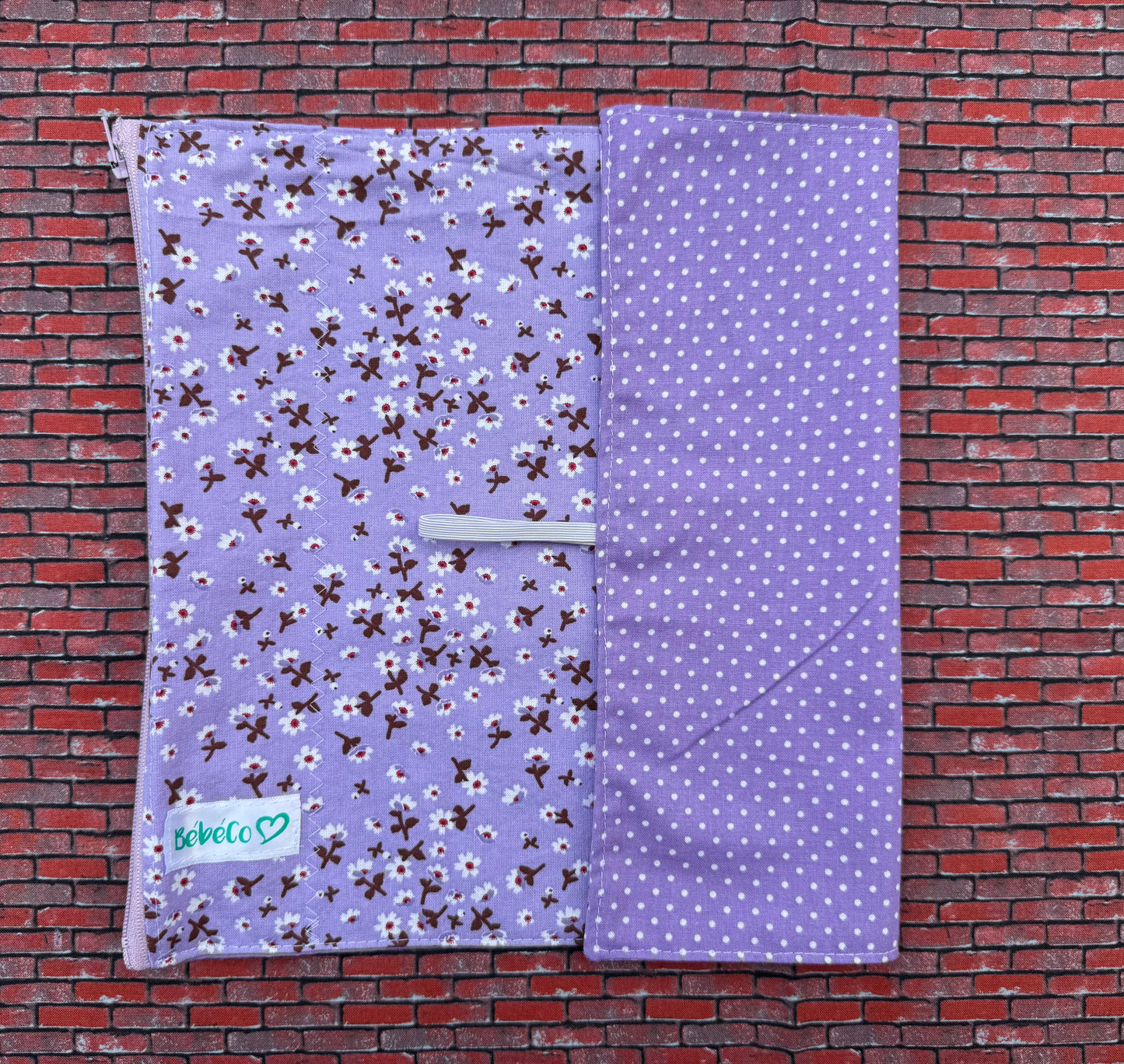 Napperon à lunch enfant Fleurs mauves