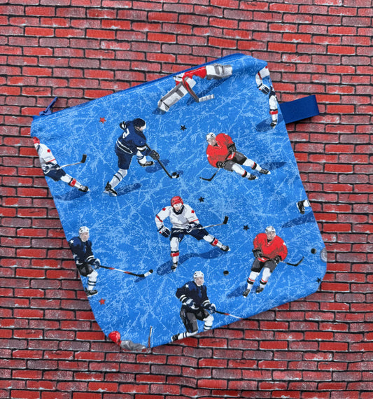 Grand sac à sandwich Hockey