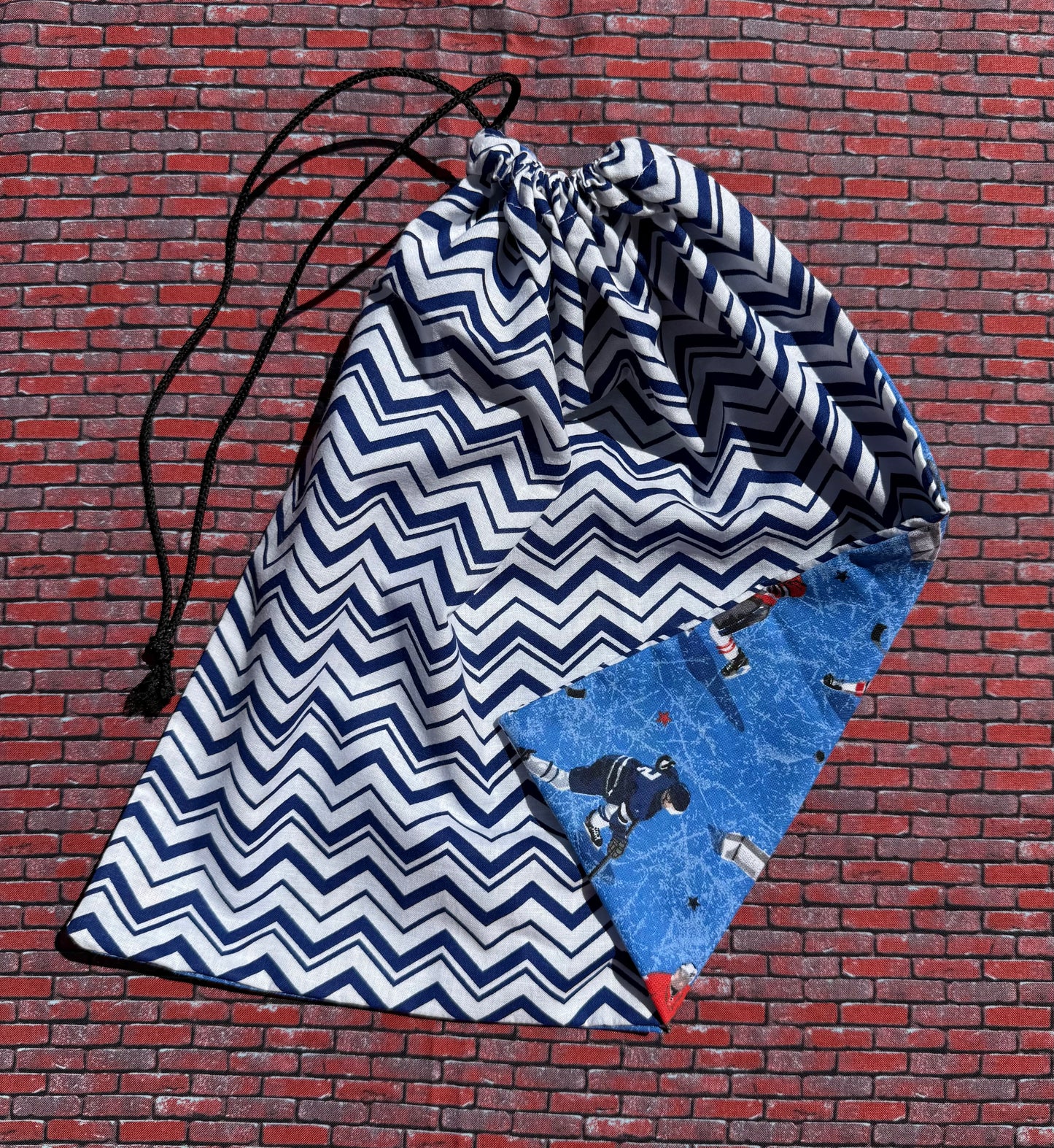 Sac à vêtements Hockey bleu