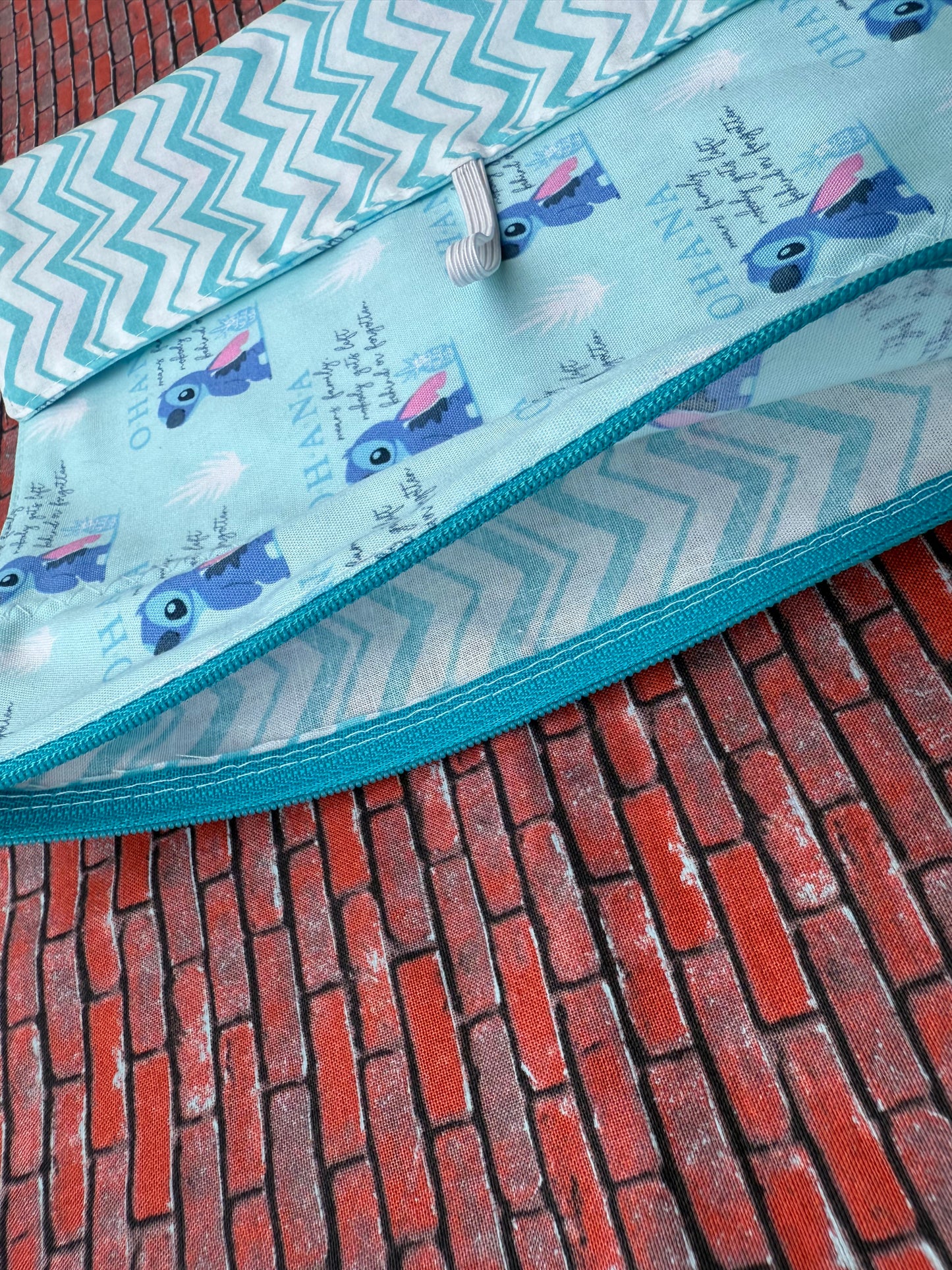 Napperon à lunch enfant Stitch bleu