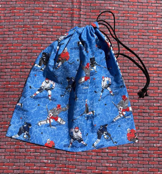 Sac à vêtements Hockey bleu