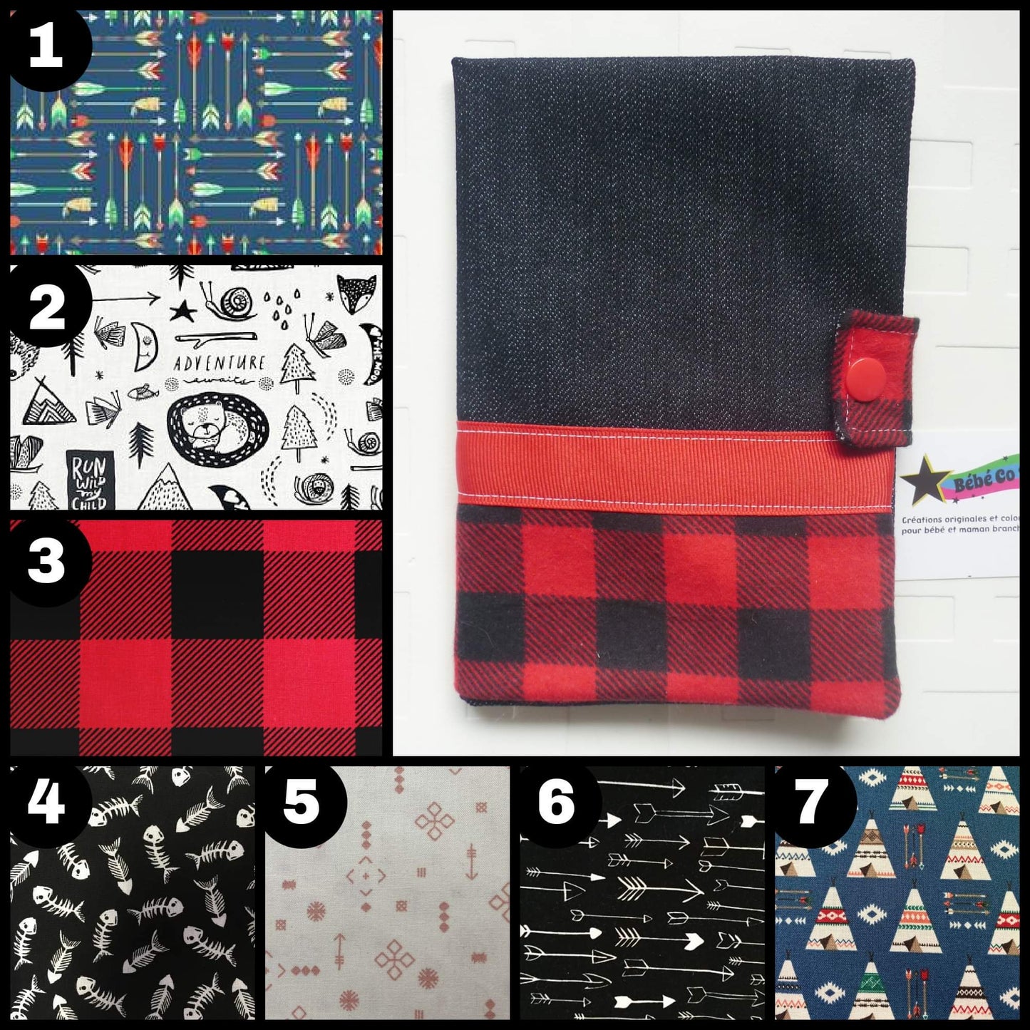 Étui pour carnet de vaccins - motifs au choix