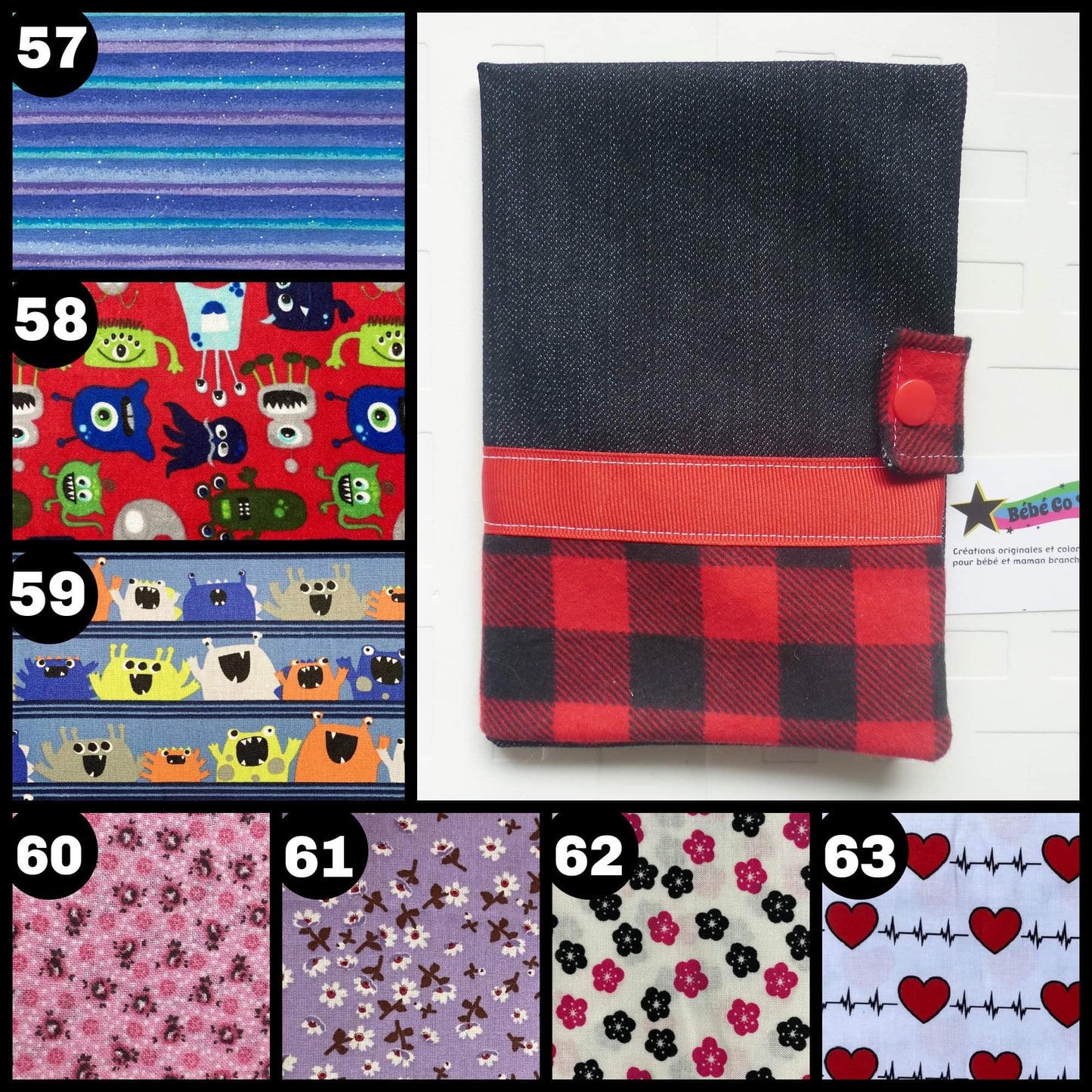 Étui pour carnet de vaccins - motifs au choix