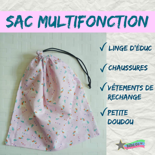 Sac à vêtements Fleurs mauves